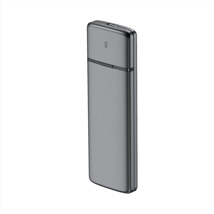 Caja aisens para disco ssd m.2 usb 3.1 gris ASM2-002G
