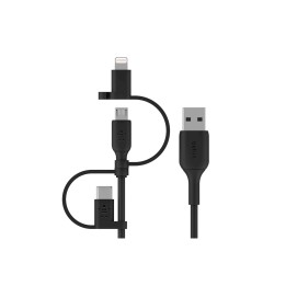 BELKIN BOOST CHARGE cable USB A USB C/Micro-USB B/Lightning 1 m Negro