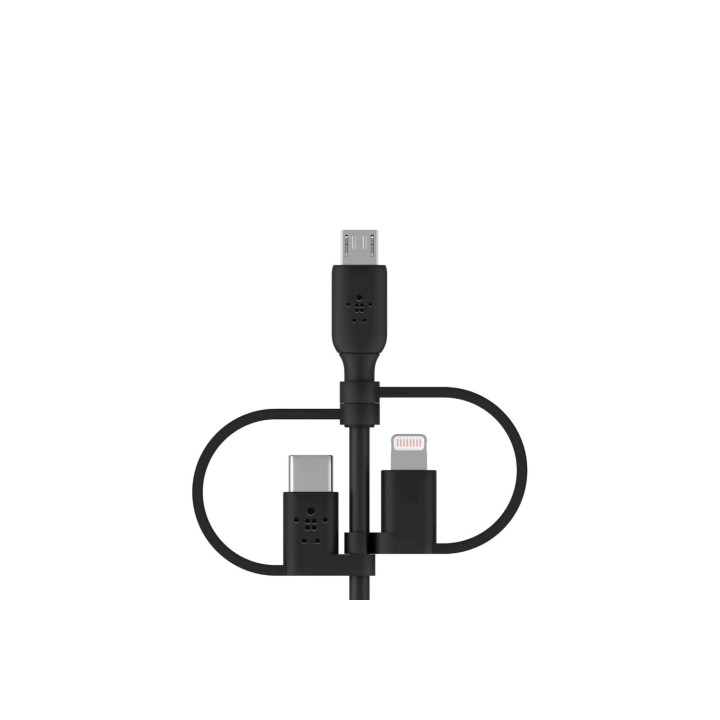 BELKIN BOOST CHARGE cable USB A USB C/Micro-USB B/Lightning 1 m Negro