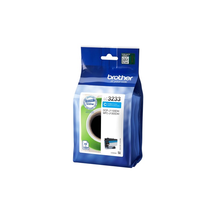 Brother LC-3233C cartucho de tinta 1 pieza Original Rendimiento estándar Cian