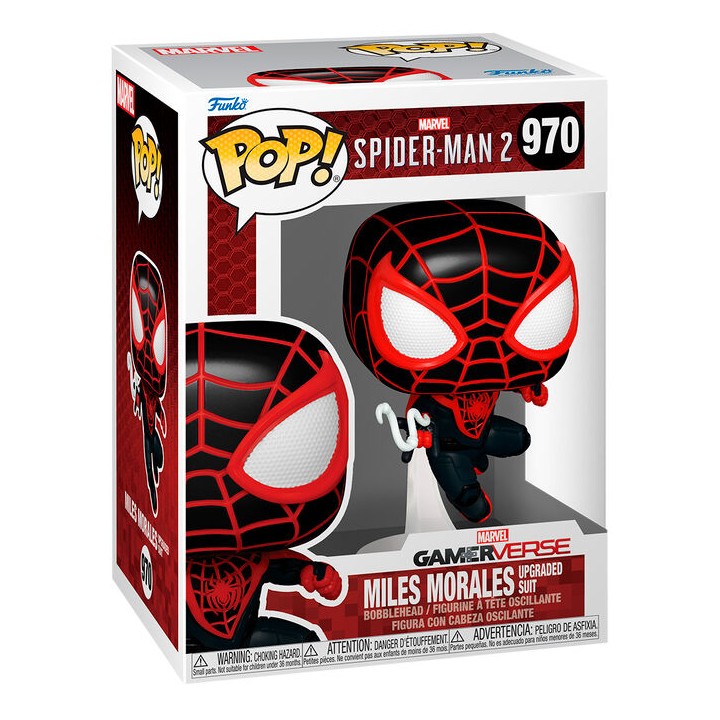 Figura POP Marvel Spiderman 2 Miles Morales Upgraded Suit
