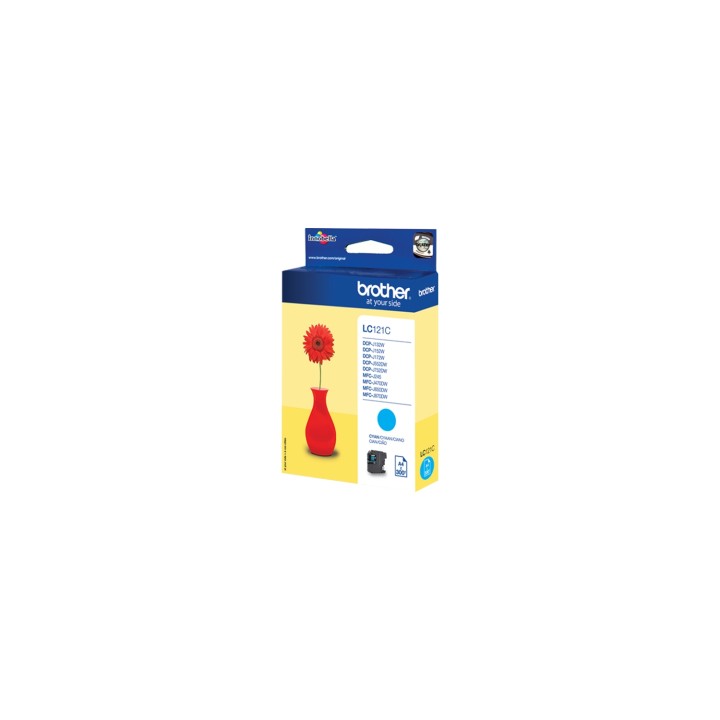 Cartucho de tinta brother original cian LC121C