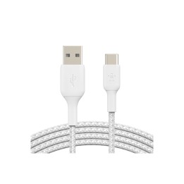 Cable Belkin USB A macho/USB C macho 1 m Blanco
