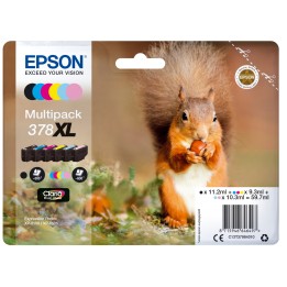Cartucho Epson Squirrel Multipack 6-colours 378XL Claria Photo HD Ink C13T37984010