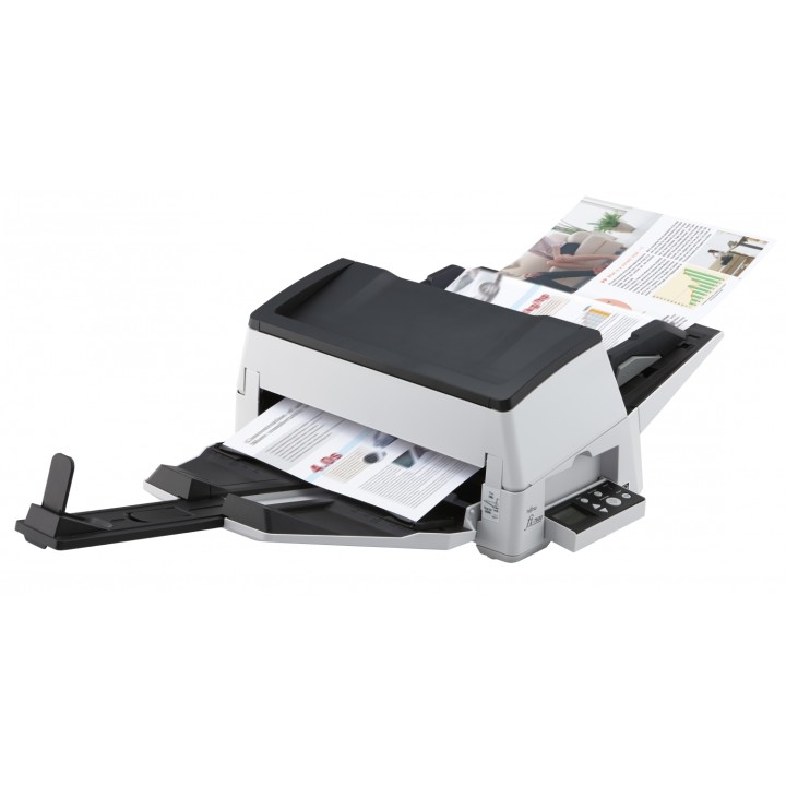 Fujitsu fi-7600 Alimentador automático de documentos (ADF) + escáner de alimentación manual 600 x 600 DPI A3 Negro, Blanco