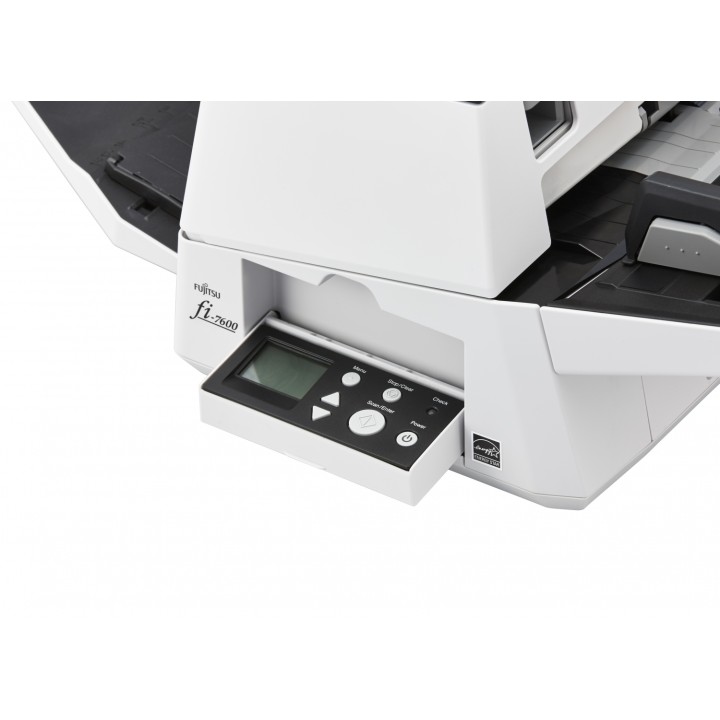 Fujitsu fi-7600 Alimentador automático de documentos (ADF) + escáner de alimentación manual 600 x 600 DPI A3 Negro, Blanco