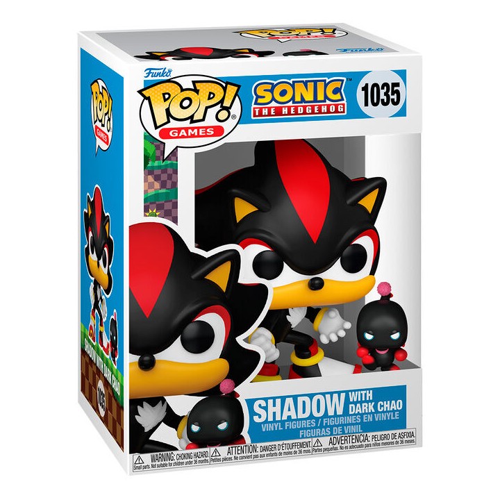 Figura POP Sonic The Hedgehog Shadow with Dark Chao