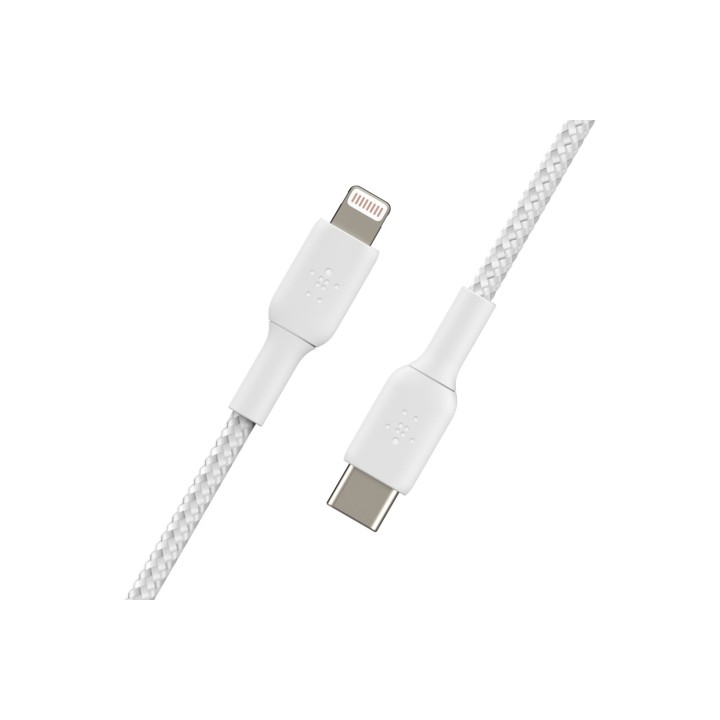 Cable Belkin de conector Lightning macho/USB C macho 1 m Blanco