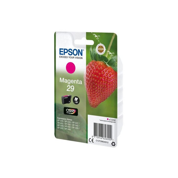 Cartucho Epson Strawberry Singlepack Magenta 29 Claria Home Ink C13T29834022