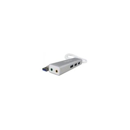 Approx Adaptador USB Sound Card TARJETA DE SONIDO + USB 3.0 HUB APPUSB51HUB