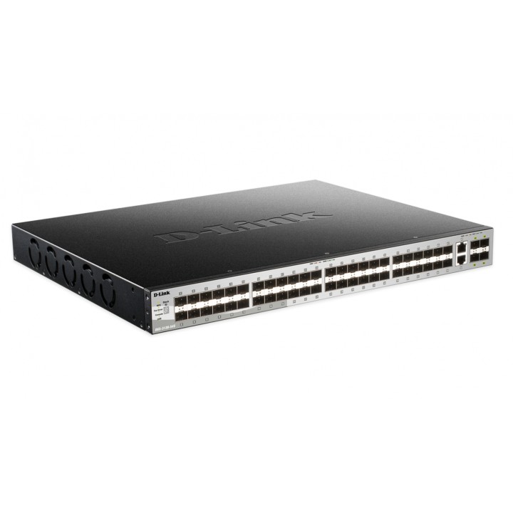 D-Link Gestionado L3 10G Ethernet (100/1000/10000) Negro, Gris