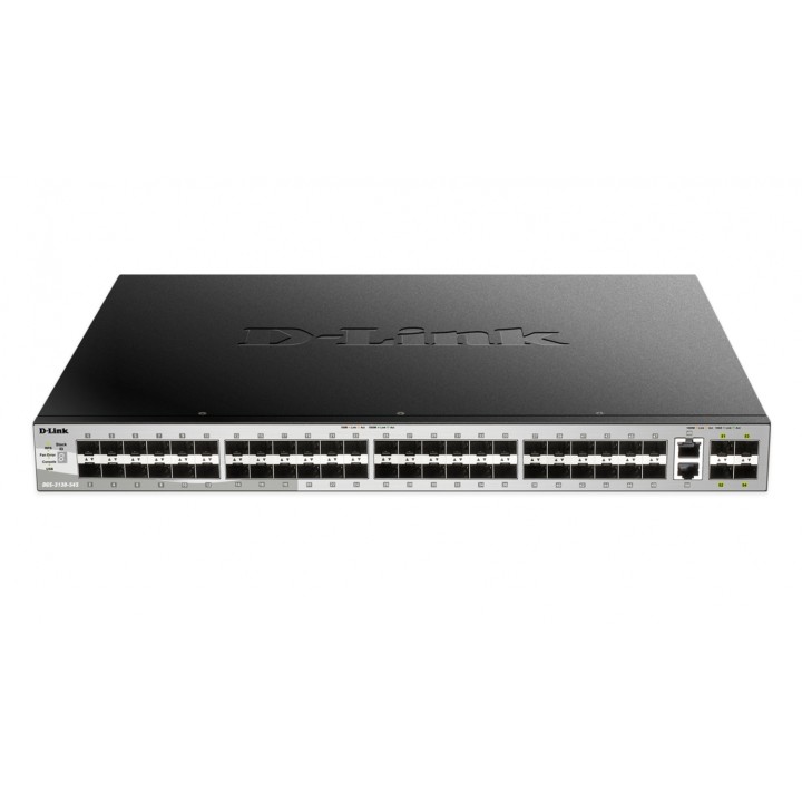 D-Link Gestionado L3 10G Ethernet (100/1000/10000) Negro, Gris