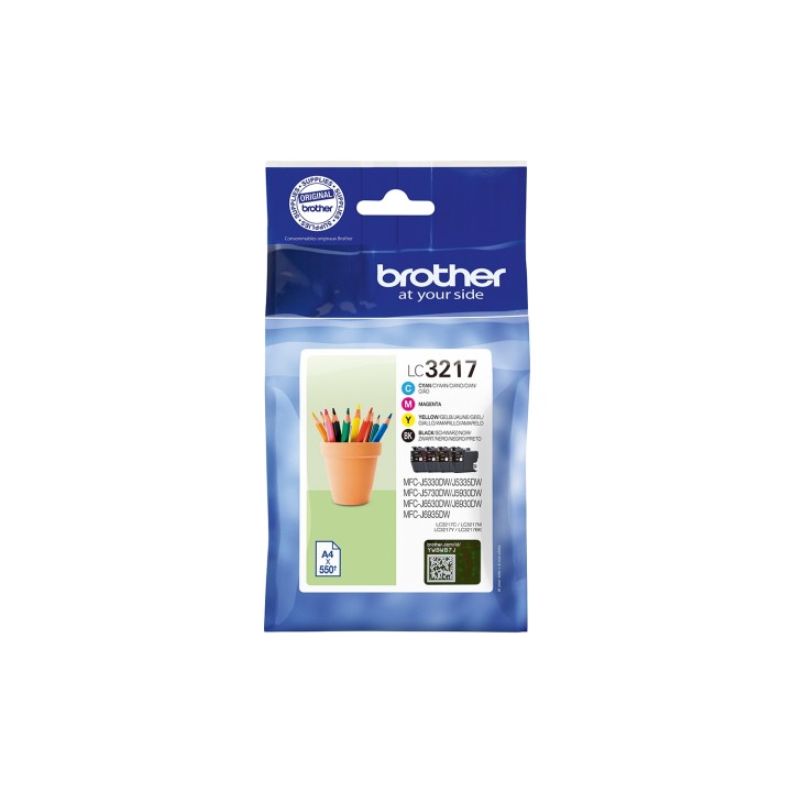 Brother Cartucho de tinta Original Multipack Negro, Cian, Magenta, Amarillo