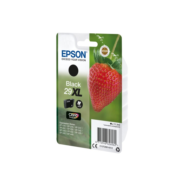 Epson Strawberry Cartucho de tinta singlepack black 29XL claria Home Ink