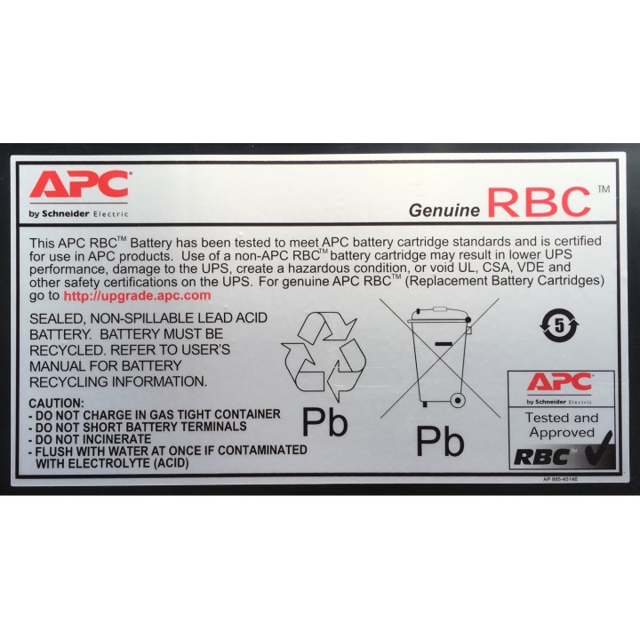 APC baterÍ­a para sistema ups Sealed Lead Acid (VRLA)