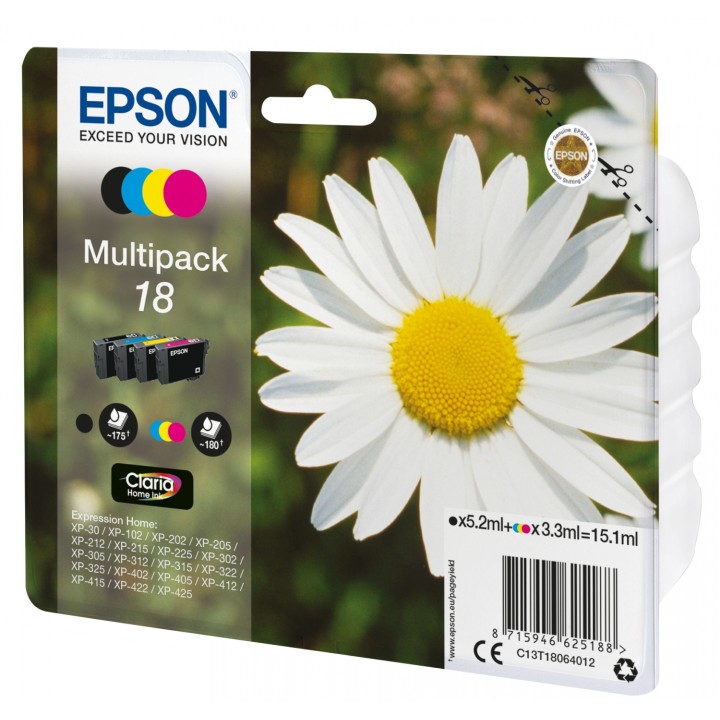 Epson Daisy Cartucho de tinta Multipack 4 colores (etiqueta RF)