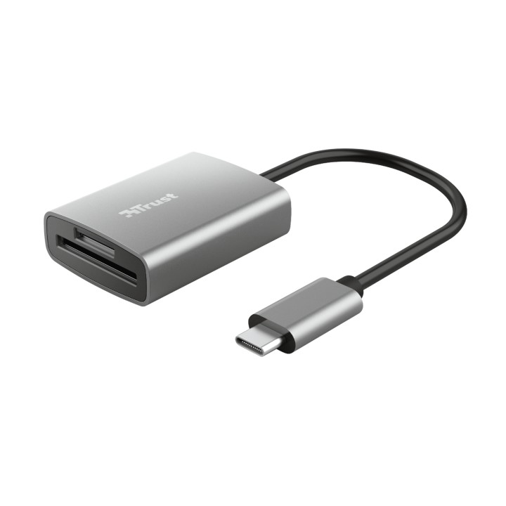 Trust 24136 lector de tarjeta usb 3.2 Gen 1 (3.1 Gen 1) tipo-c aluminio
