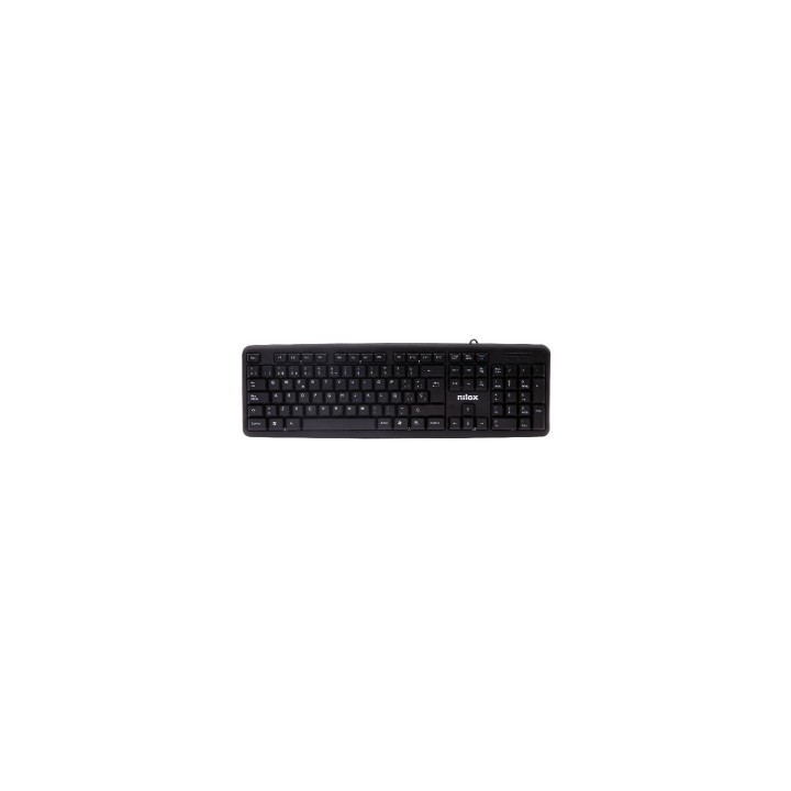 Nilox Teclado usb universal qwerty español negro