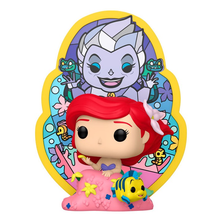 Figura POP Deluxe Disney La Sirenita Ariel Ursula Stained Glass