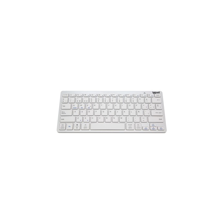 iggual TKL-BK Teclado bluetooth universal qwerty español plata