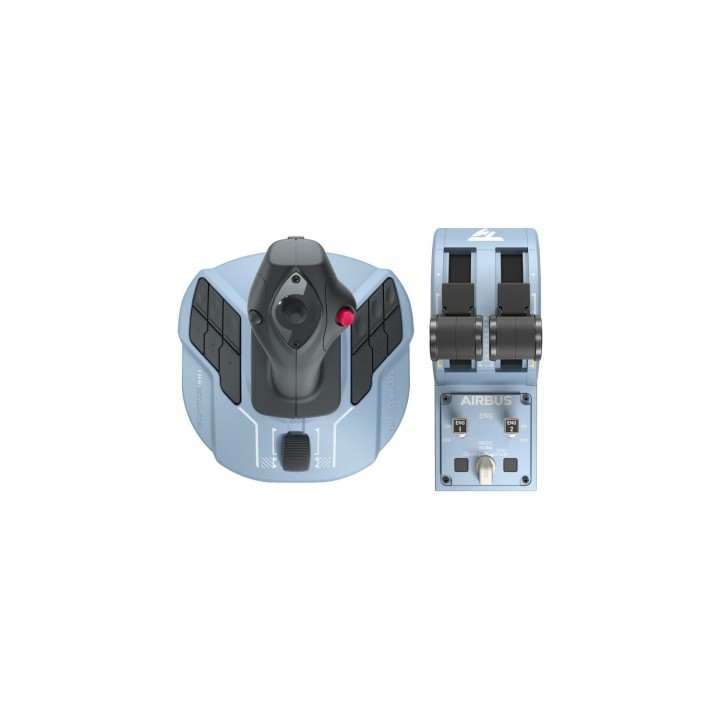 THRUSTMASTER Airbus Edition Palanca de mando Analógico/Digital PC USB Tipo C Negro, Azul