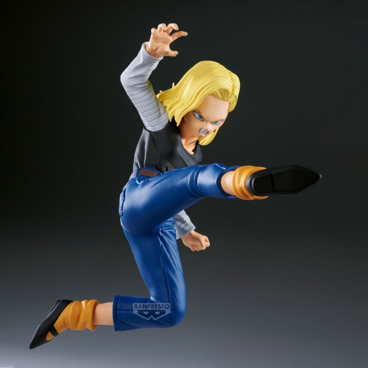 Set 2 figures Android 18 & Mr. Satan Match Makers Dragon Ball Z 11-8cm
