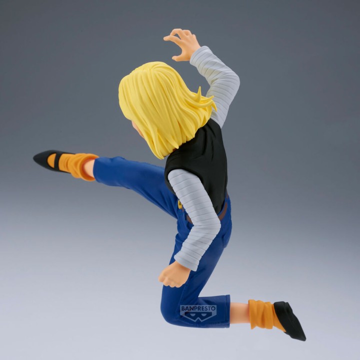 Set 2 figures Android 18 & Mr. Satan Match Makers Dragon Ball Z 11-8cm