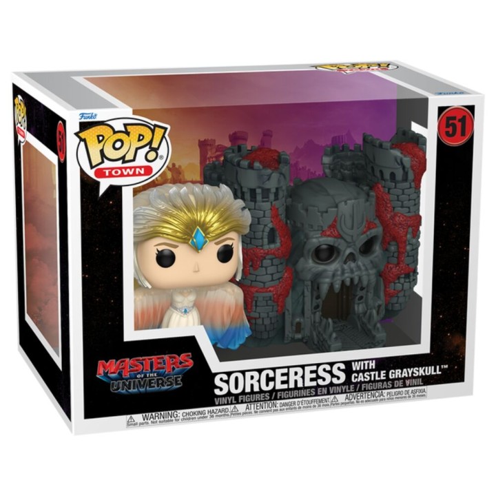 Figura POP Town Masters of the Universe Sorceress with Castle Grayskull Live Action