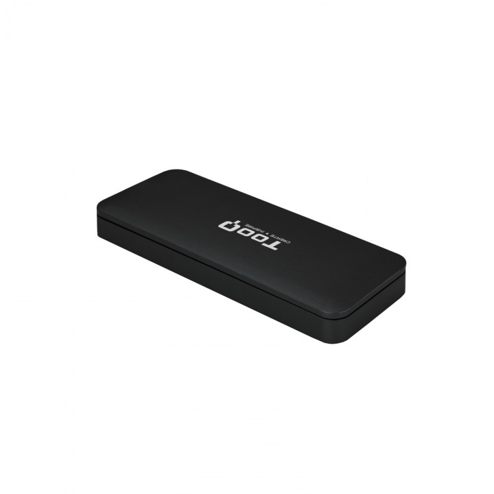 TooQ Caja para disco duro para unidad de estado sólido M.2 Negro