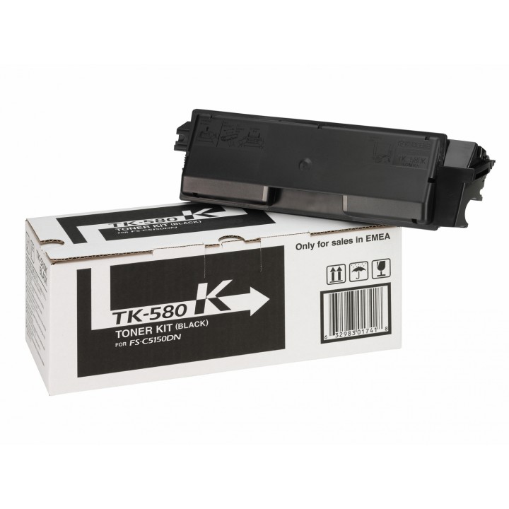 Kyocera tk-580K toner 1 pieza Original Negro