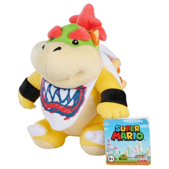 Peluche Bowser Junior Super Mario Bros 22cm
