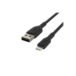 BELKIN cable de conector Lightning Macho/USB A Macho 0,15 m Negro
