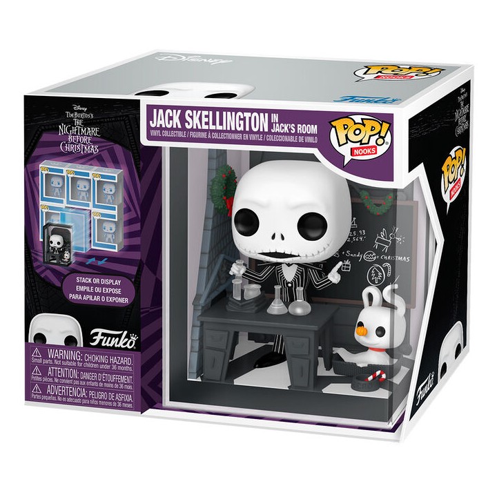 Figura POP Nooks Disney Pesadilla Antes de Navidad Jack Skellington in Jack's Room