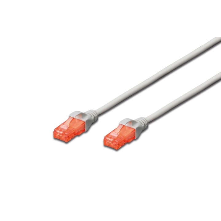Digitus cable de red RJ-45 Cat6 U/UTP (UTP) 5m Gris