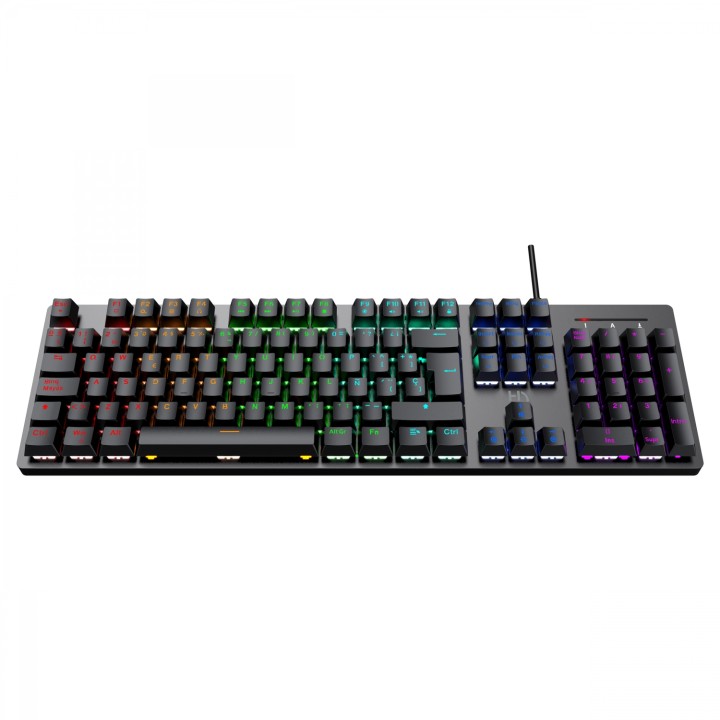 Hiditec Teclado gaming mecanico GK400 usb + Raton gaming Blitz + Alfombrilla T-Fenix Negro