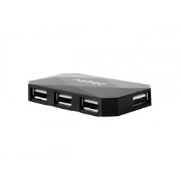 NATEC NHU-0647 hub de interfaz USB 2.0 480 Mbit/s Negro