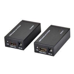 Ewent extensor audio video transmisor y receptor de señales AV negro