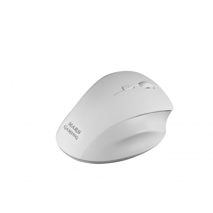 Mars Gaming Ratón Inalámbrico Ergonómico 3200 DPI Blanco