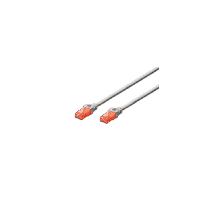 Digitus cable de red RJ-45 Cat6 U/UTP (UTP) 2 m Gris