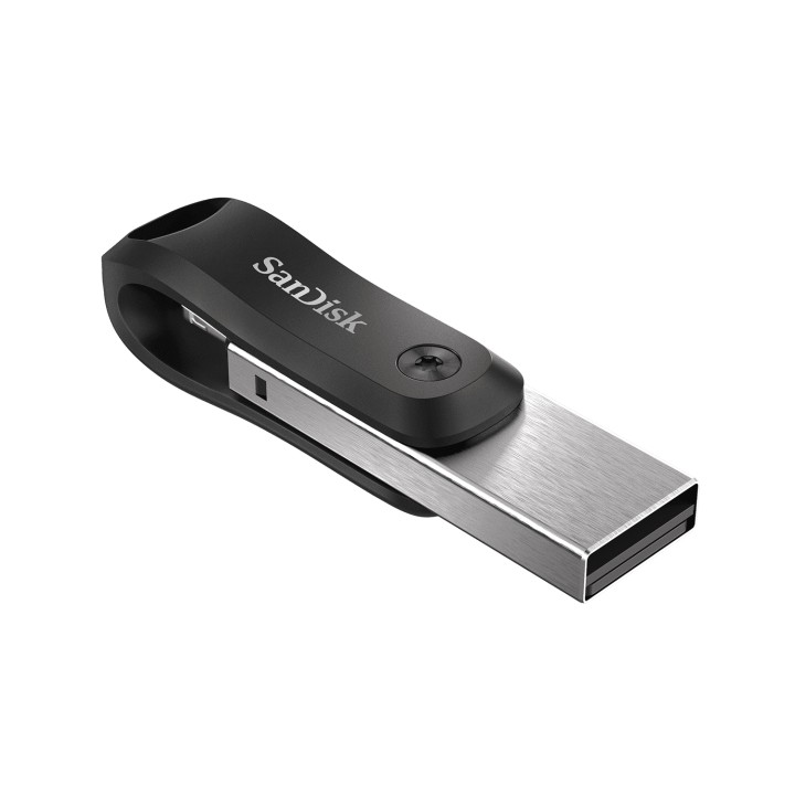 Sandisk Ixpand Pendrive flash 64gb USB tipo-a / lightning 3.2 gen 2 (3.1 Gen 2) negro plata SDIX60N-064G-GN6NN