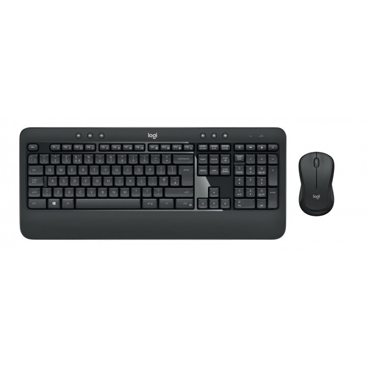 Logitech MK540 Advanced teclado RF inalámbrico QWERTZ Alemán Negro, Blanco