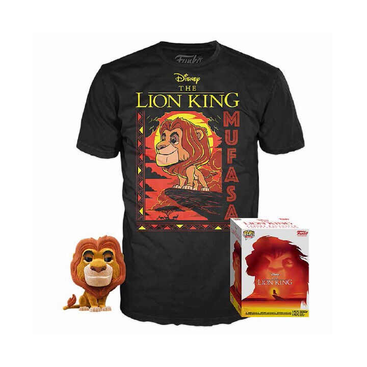 Set figura POP & Tee Disney El Rey Leon Mufasa