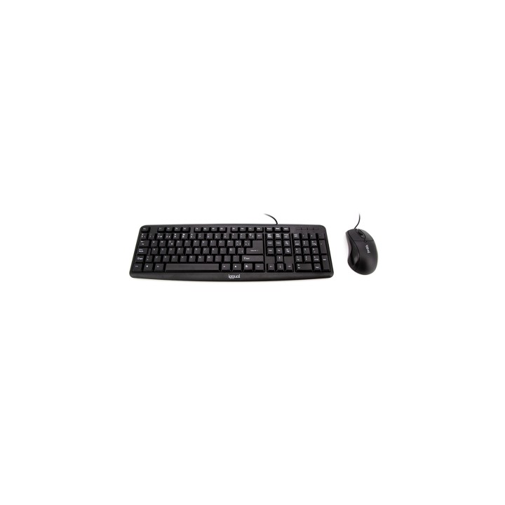 iggual COM-CK-BASIC Teclado y raton usb universal qwerty español negro