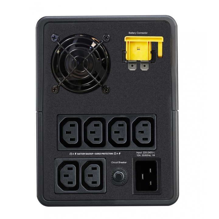 APC Easy UPS LÍ­nea interactiva 2200 VA, 1200 W, 6 salidas AC Negro