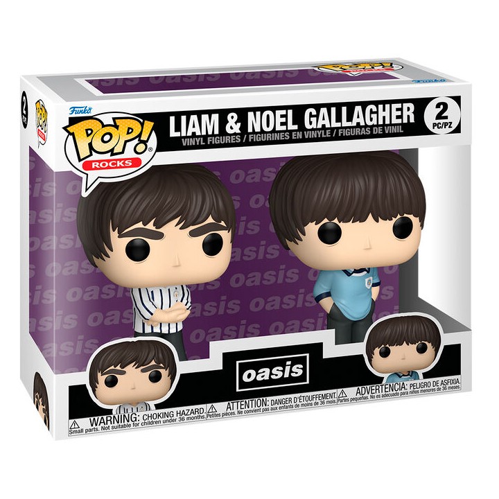 Blister 2 figuras POP Oasis Liam & Noel Gallagher