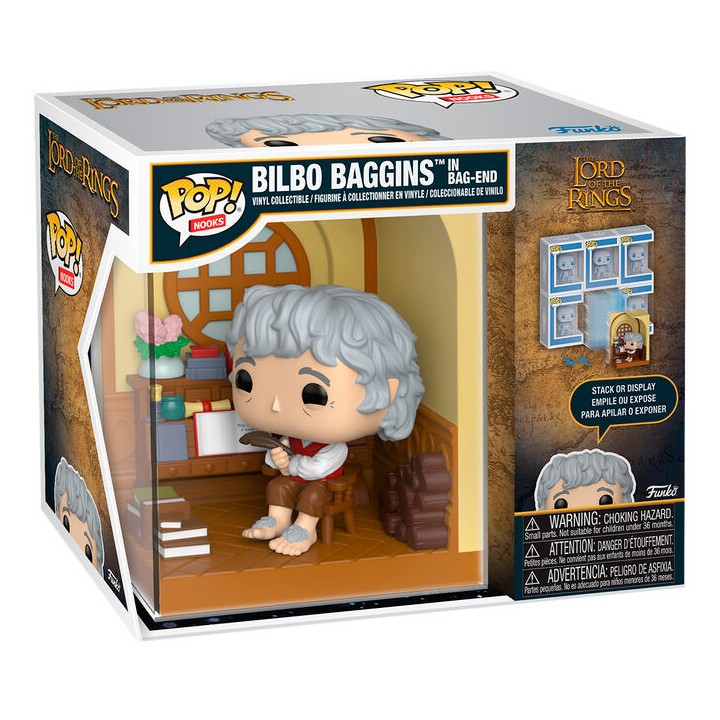 Figura POP Nooks El Señor de los Anillos Bilbo Baggins in Bag-End
