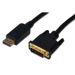 ASSMANN Electronic adaptador de cable de vÍ­deo 2 m DisplayPort DVI-D Negro
