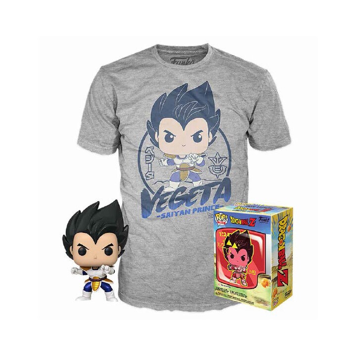 Set figura POP & Tee Dragon Ball Z Vegeta