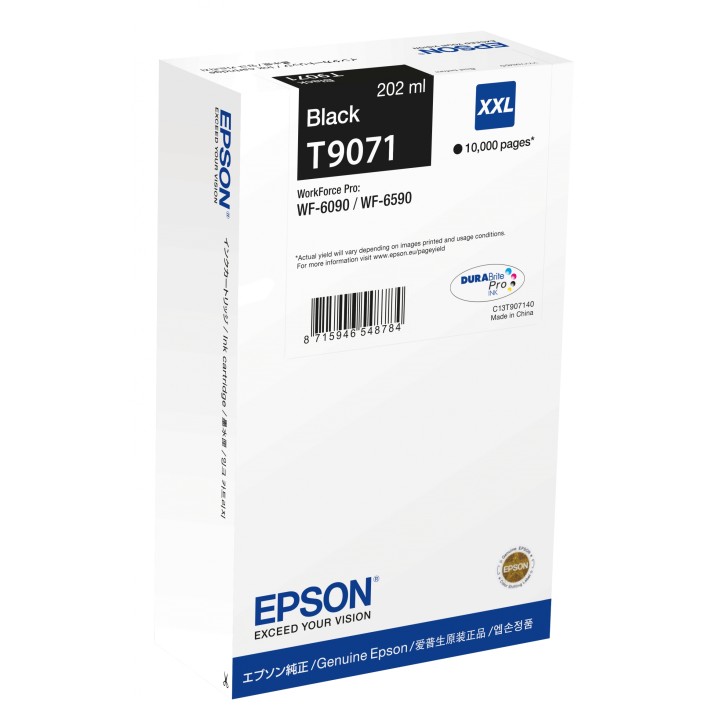 Epson WF-6xxx Original Cartucho de tinta negra XXL