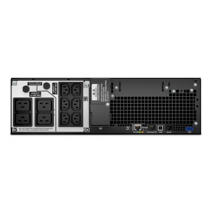 APC Smart-UPS On-Line Doble conversión (en lÍ­nea) 5000 VA 4500 W 10 salidas AC Negro